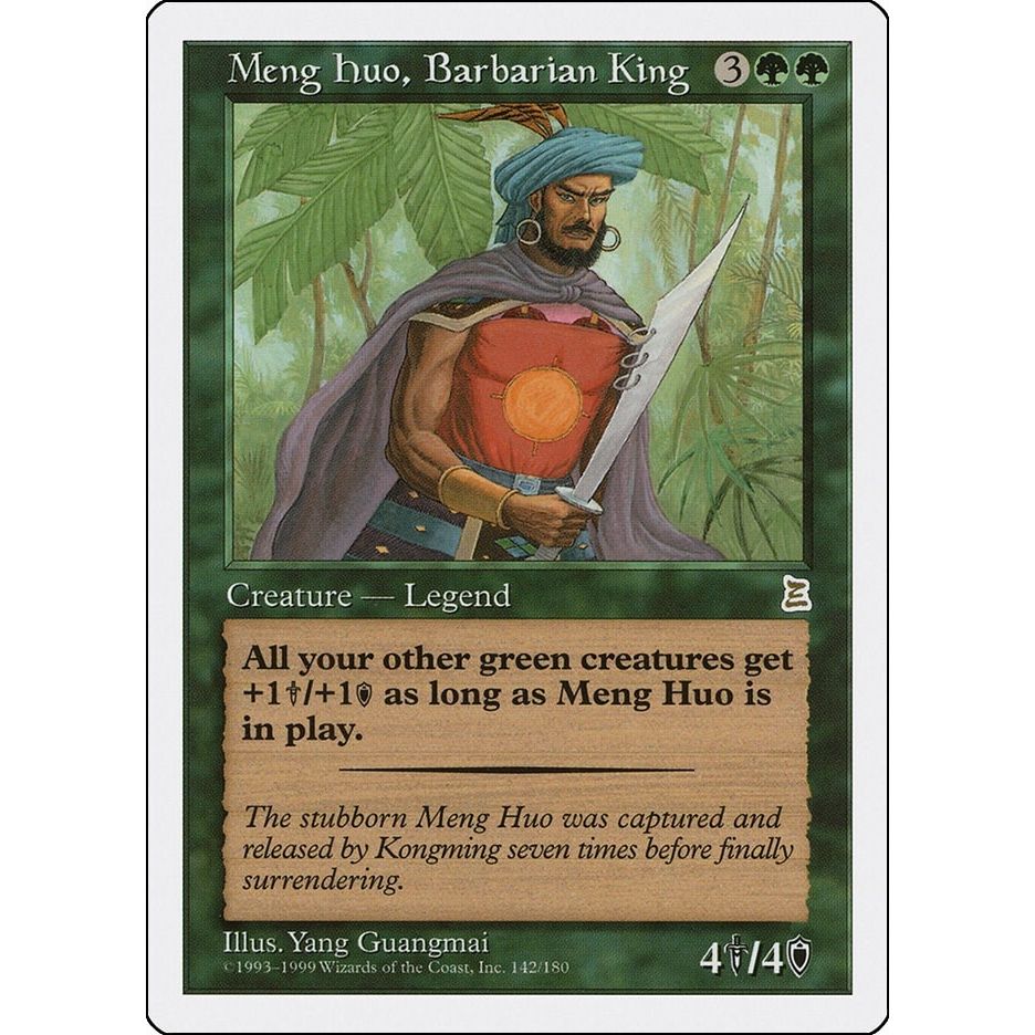 Image for Meng Huo, Barbarian King (142) (PTK) - Magic: The Gathering