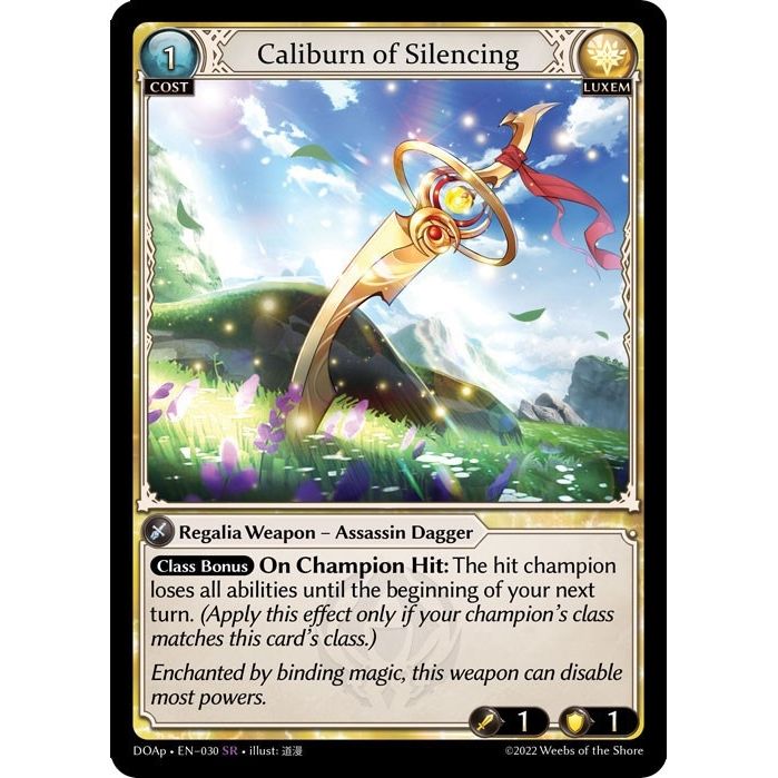 Image for Caliburn of Silencing (030) (DOAp) - Grand Archive TCG