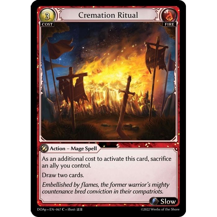 Image for Cremation Ritual (067) (DOAp) - Grand Archive TCG