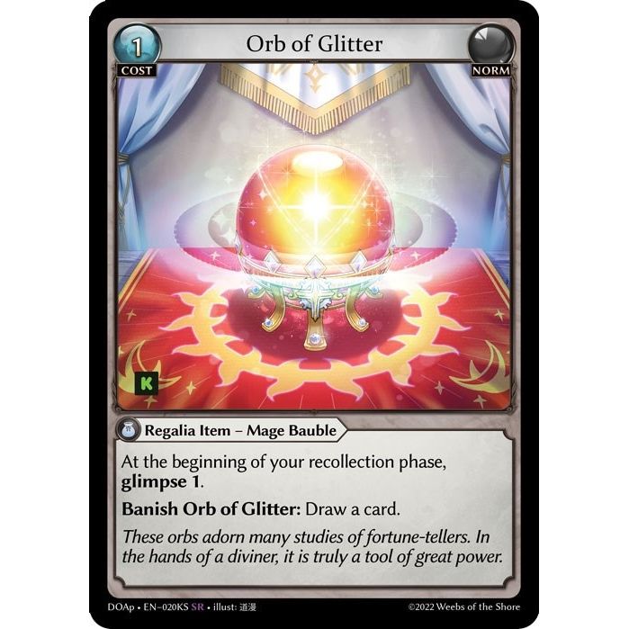 Image for Orb of Glitter (020KS) (DOAp) - Grand Archive TCG