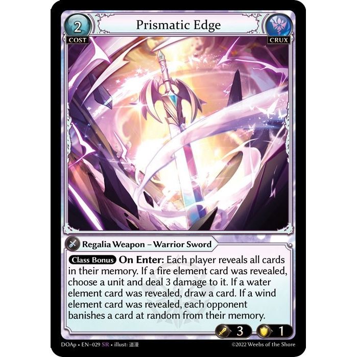 Image for Prismatic Edge (029) (DOAp) - Grand Archive TCG