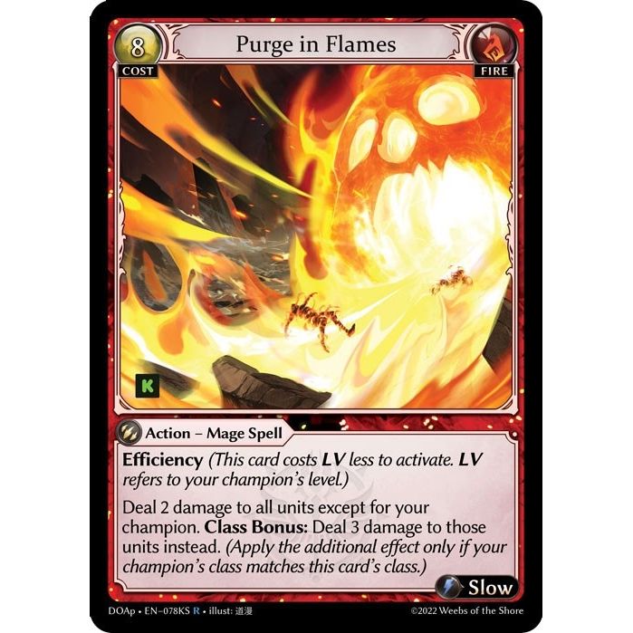 Image for Purge in Flames (KS) (078KS) (DOAp) - Grand Archive TCG