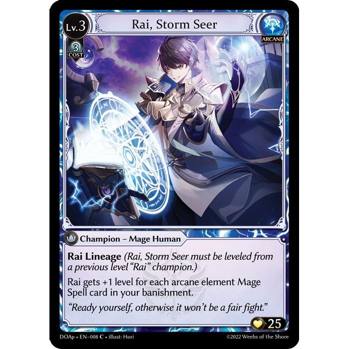 Image for Rai, Storm Seer (008) (DOAp) - Grand Archive TCG