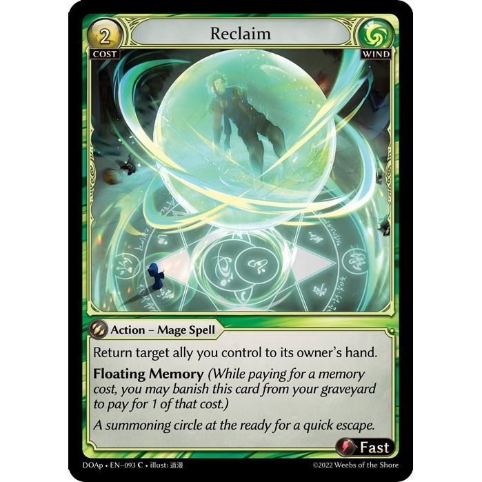 Image for Reclaim (093) (DOAp) - Grand Archive TCG