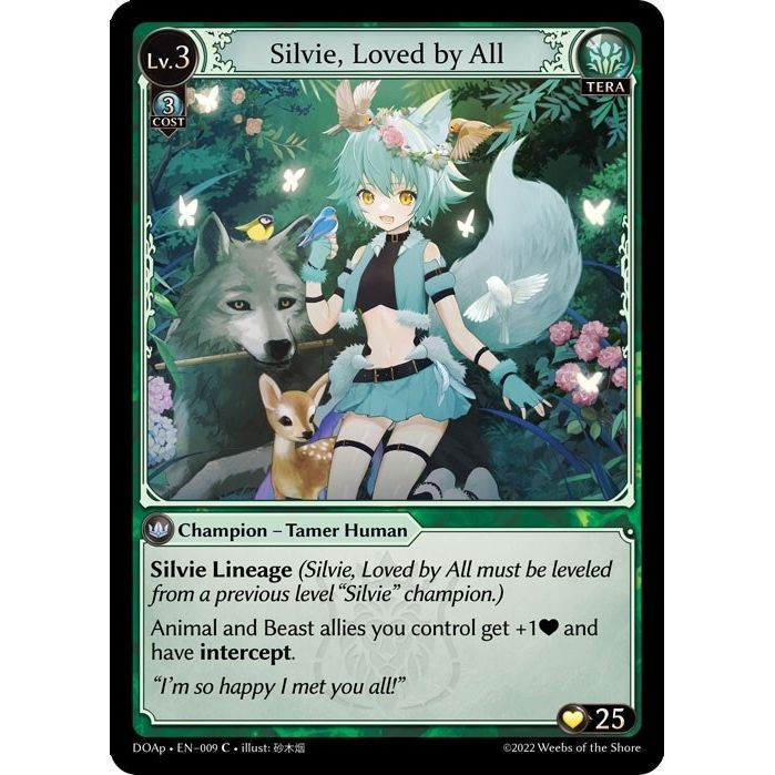Image for Silvie, Loved by All (009) (DOAp) - Grand Archive TCG