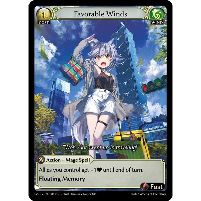 Image for Favorable Winds (001) (GSC) - Grand Archive TCG