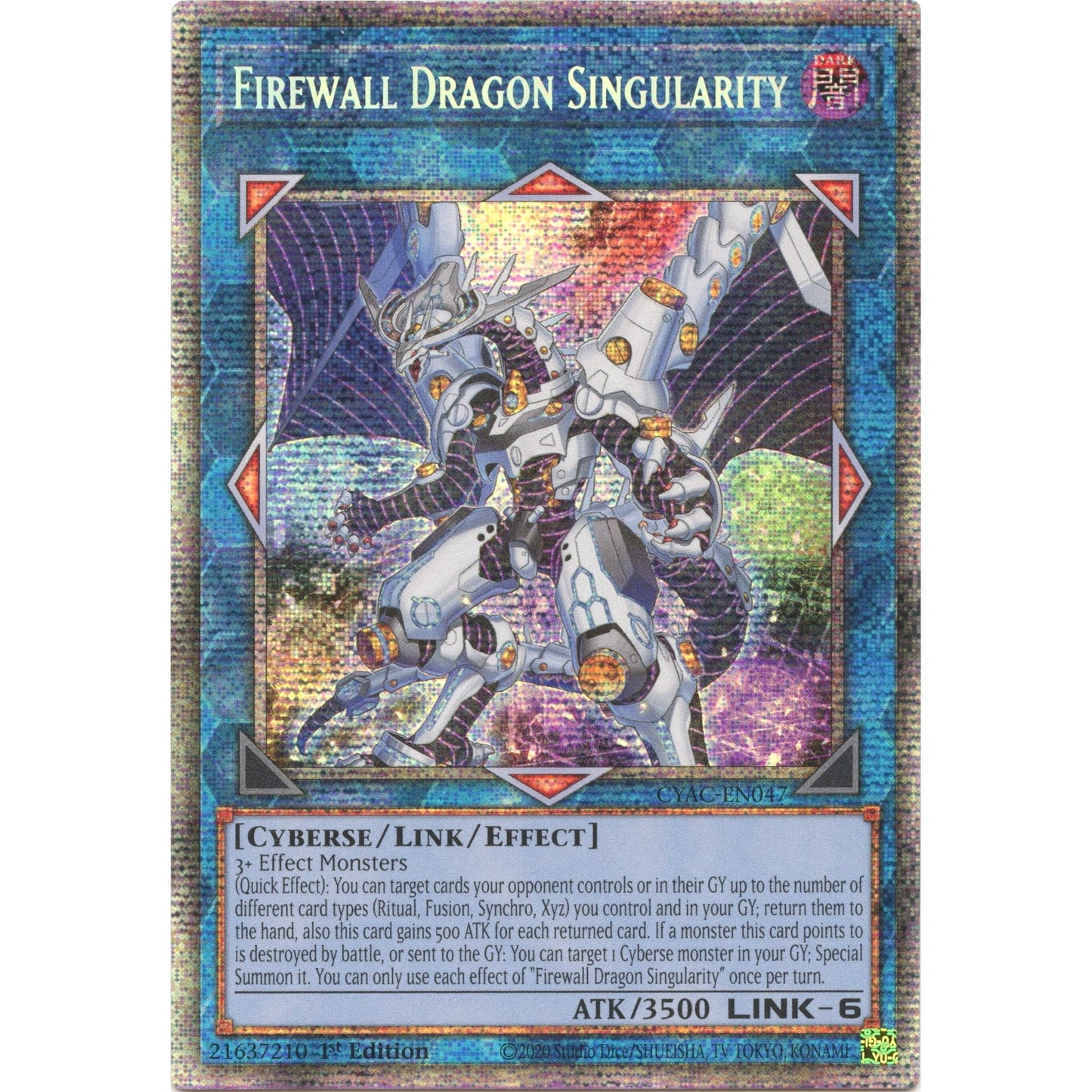 Image for Firewall Dragon Singularity (Starlight Rare) (CYAC-EN047) (CYAC) - YuGiOh