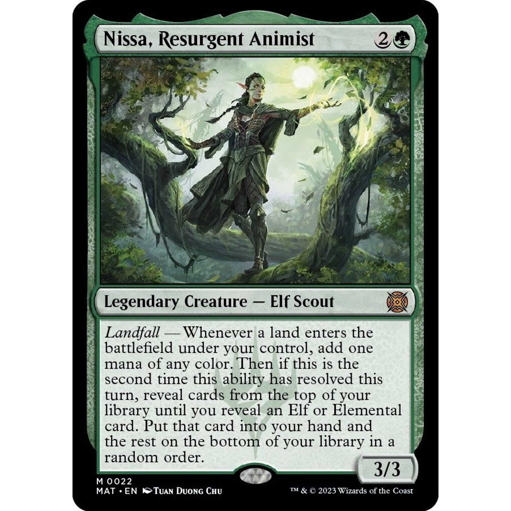 Image for Nissa, Resurgent Animist (22) (MAT) - Magic: The Gathering