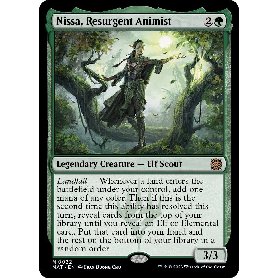 Image for Nissa, Resurgent Animist (22) (MAT) - Magic: The Gathering