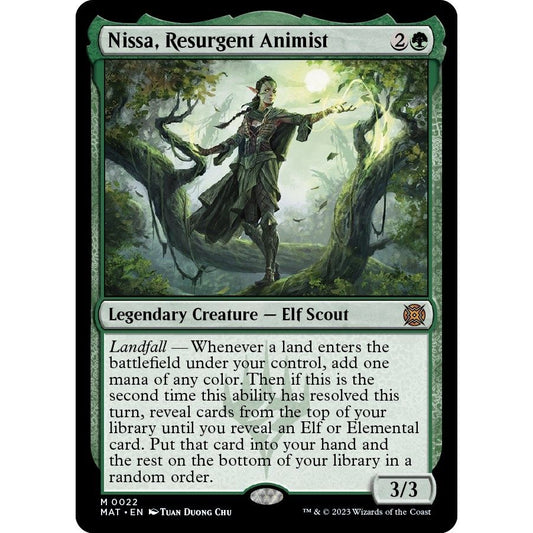 Image for Nissa, Resurgent Animist (22) (MAT) - Magic: The Gathering
