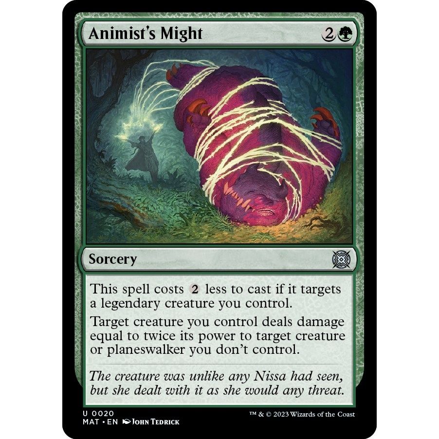 Image for Animist's Might (20) (MAT) - Magic: The Gathering