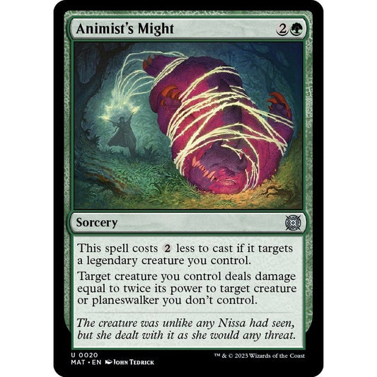 Image for Animist's Might (20) (MAT) - Magic: The Gathering