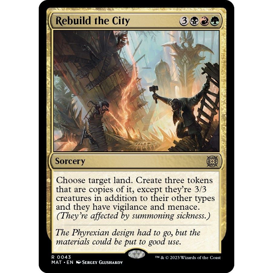 Image for Rebuild the City (43) (MAT) - Magic: The Gathering