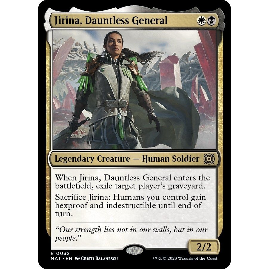 Image for Jirina, Dauntless General (32) (MAT) - Magic: The Gathering