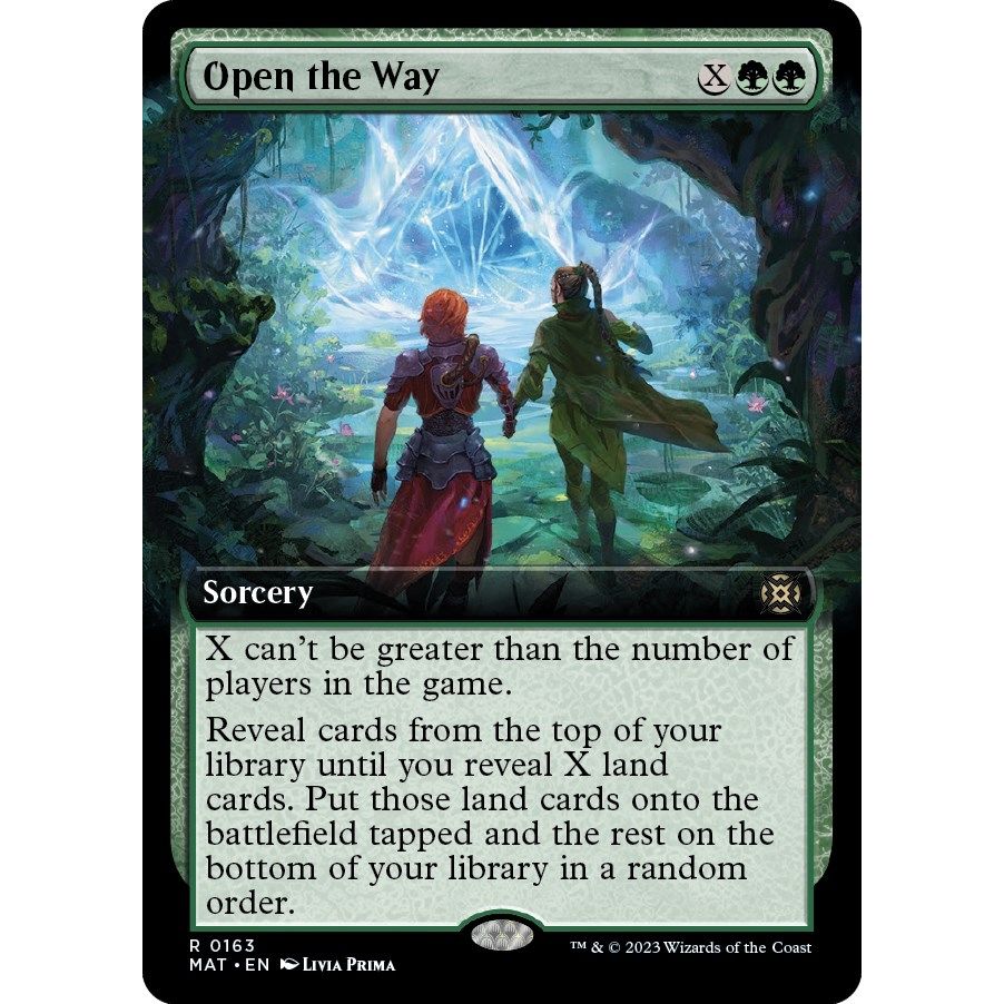 Image for Open the Way (Extended Art) (163) (MAT) - Magic: The Gathering