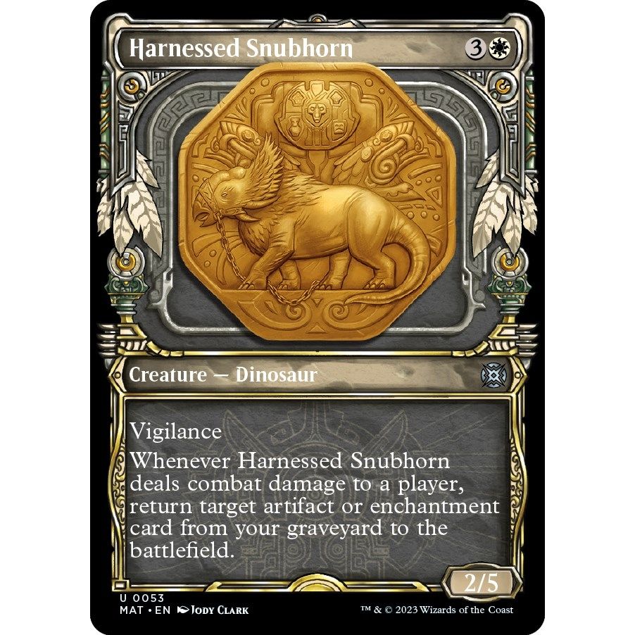 Image for Harnessed Snubhorn (Showcase) (53) (MAT) - Magic: The Gathering