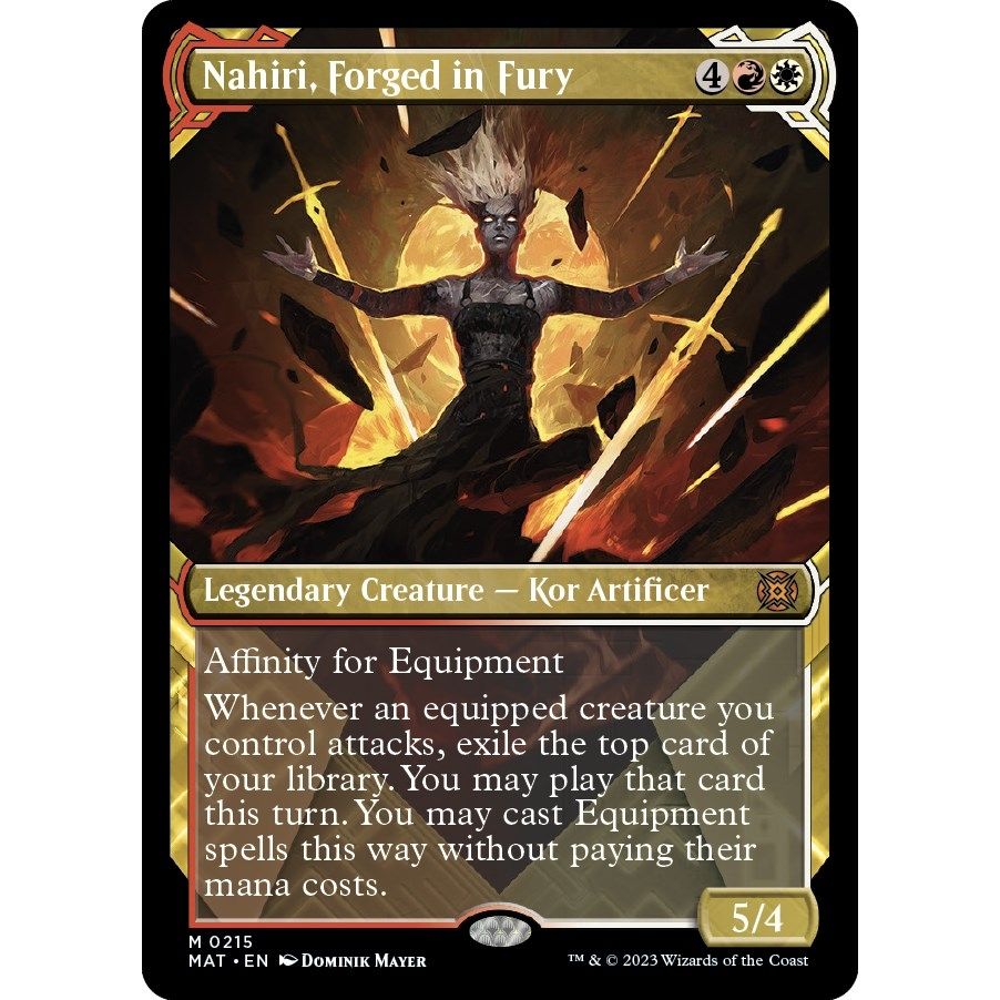 Image for Nahiri, Forged in Fury (Halo Foil) (215) (MAT) - Magic: The Gathering