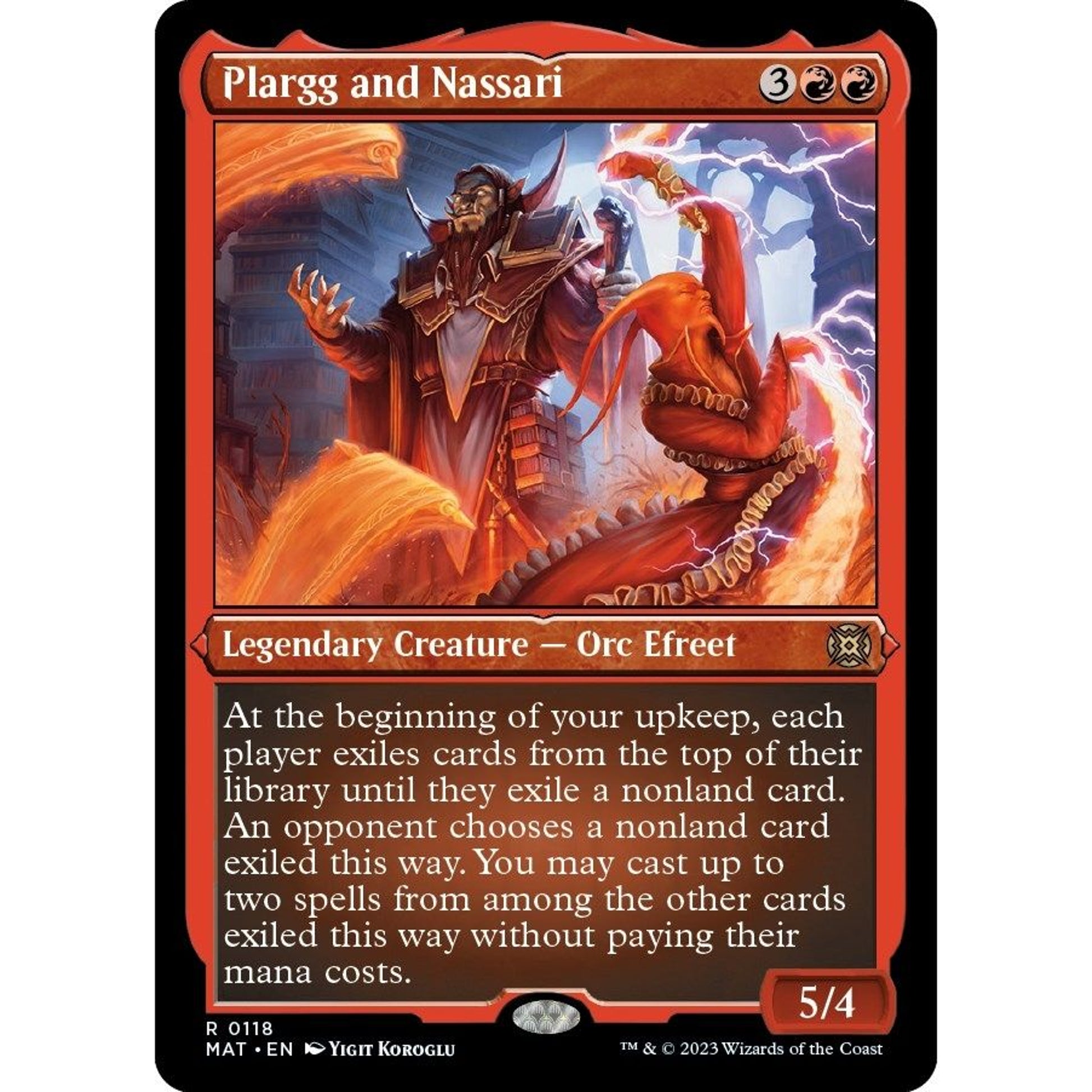 Image for Plargg and Nassari (Foil Etched) (118) (MAT) - Magic: The Gathering