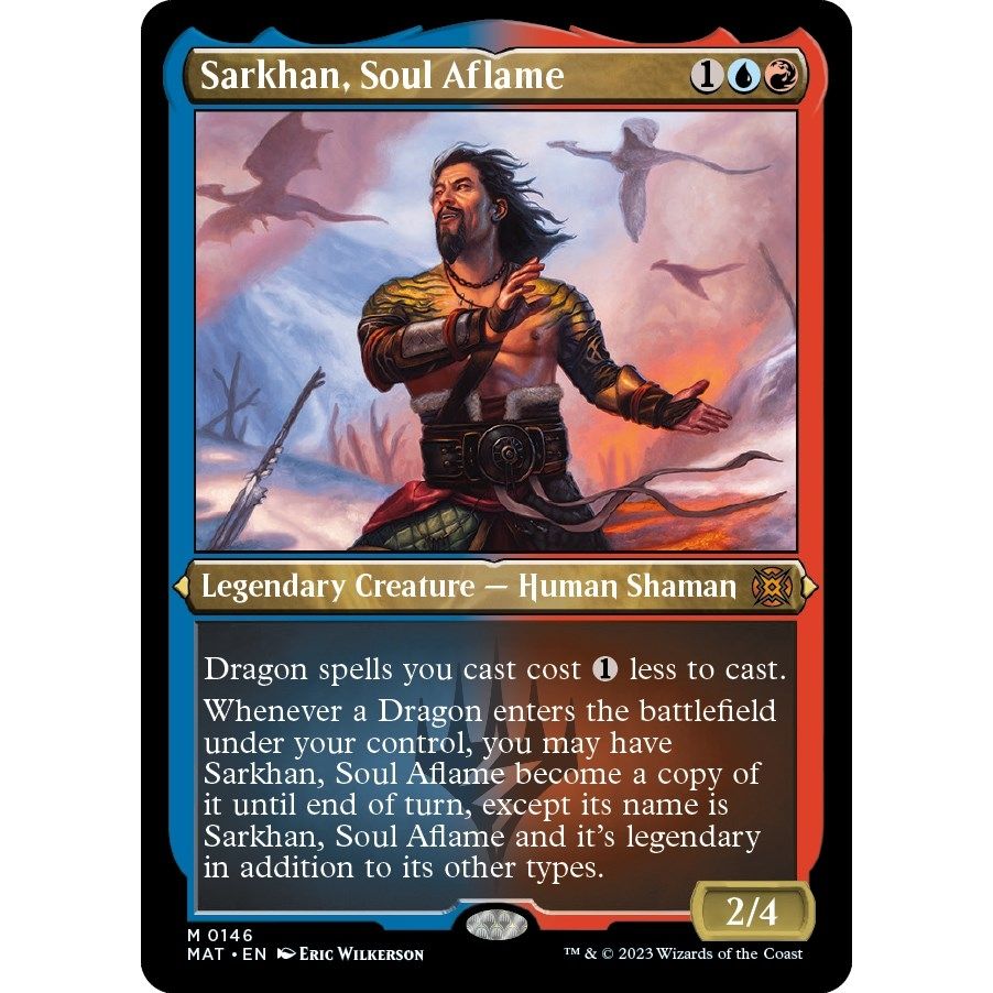 Image for Sarkhan, Soul Aflame (Foil Etched) (146) (MAT) - Magic: The Gathering