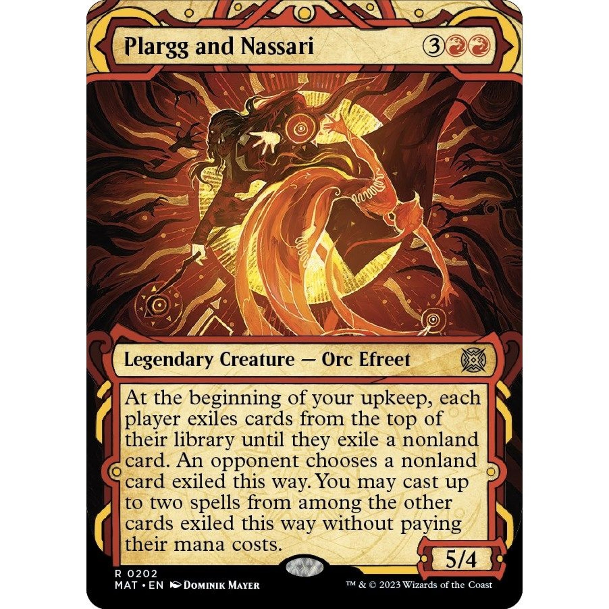 Image for Plargg and Nassari (Halo Foil) (202) (MAT) - Magic: The Gathering