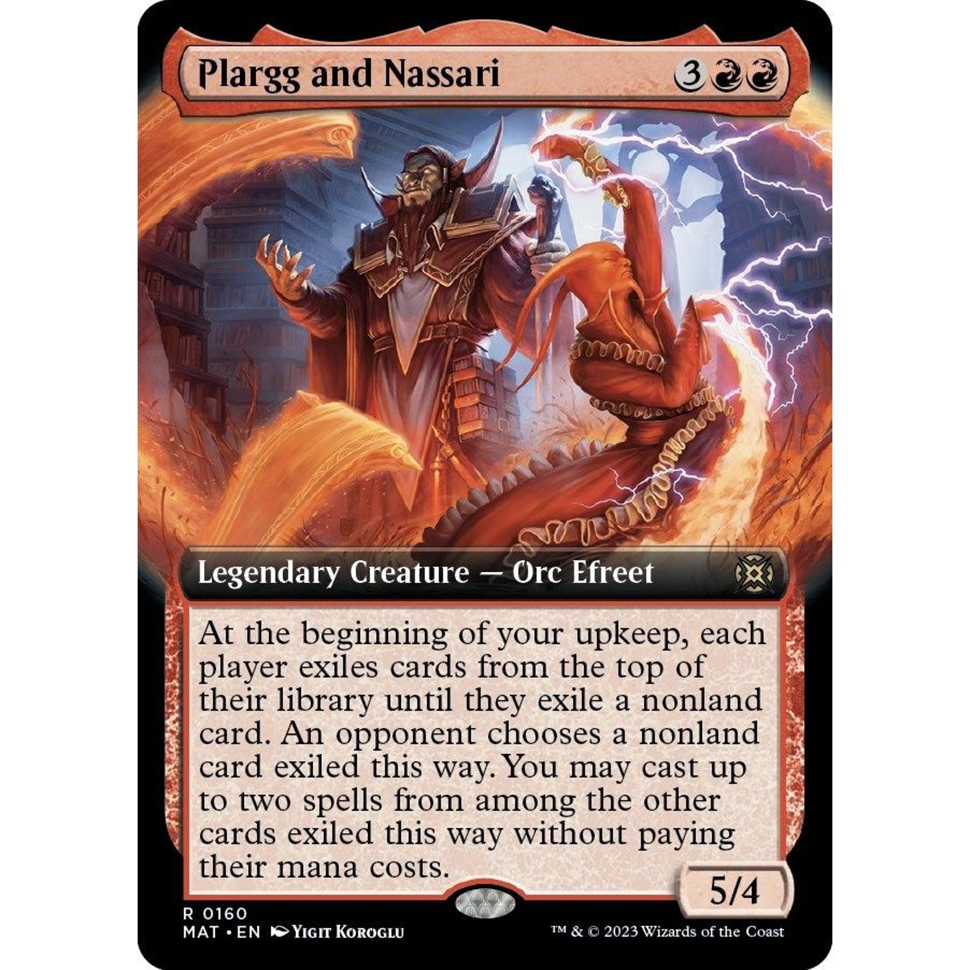 Image for Plargg and Nassari (Extended Art) (160) (MAT) - Magic: The Gathering