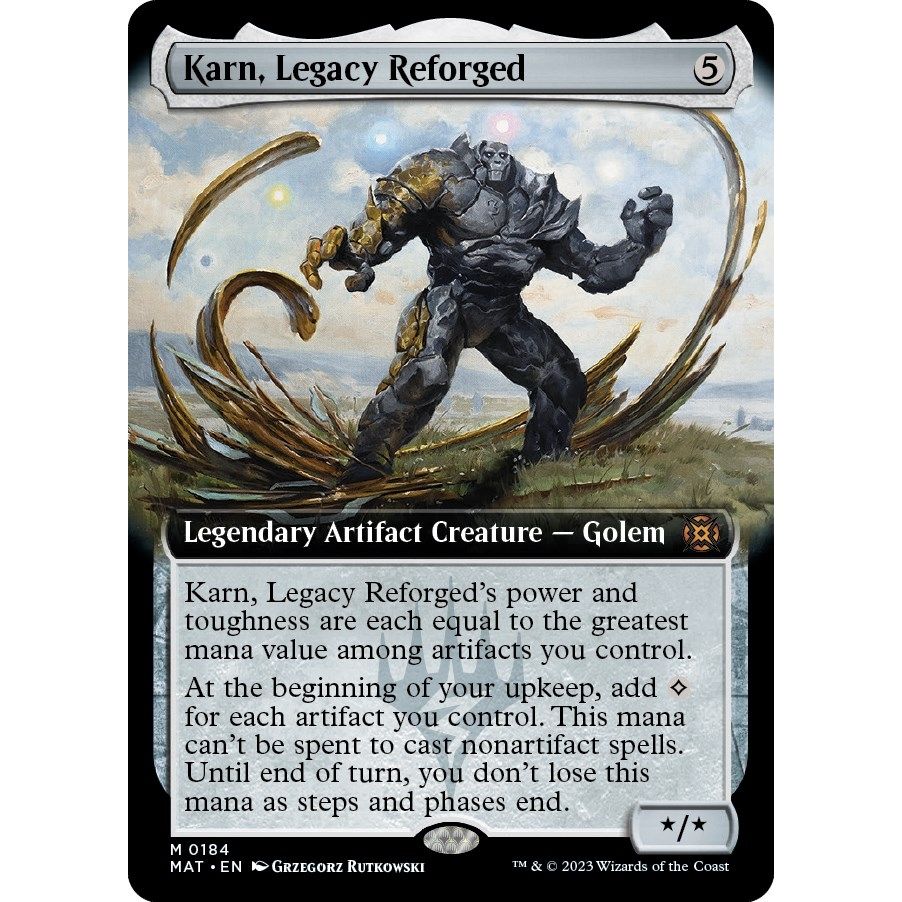 Image for Karn, Legacy Reforged (Extended Art) (184) (MAT) - Magic: The Gathering
