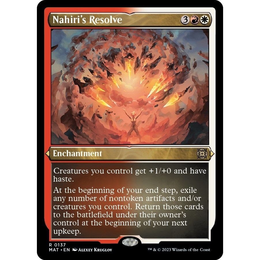 Image for Nahiri's Resolve (Foil Etched) (137) (MAT) - Magic: The Gathering