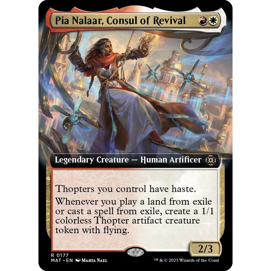 Image for Pia Nalaar, Consul of Revival (Extended Art) (177) (MAT) - Magic: The Gathering