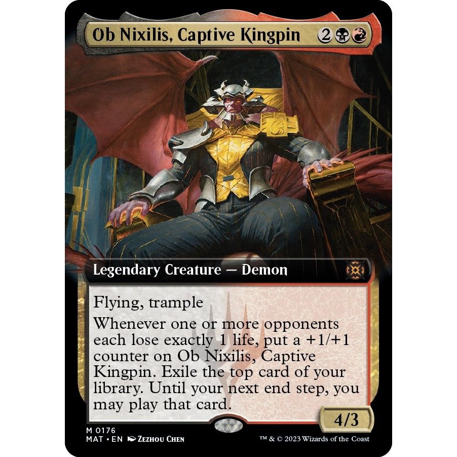 Image for Ob Nixilis, Captive Kingpin (Extended Art) (176) (MAT) - Magic: The Gathering