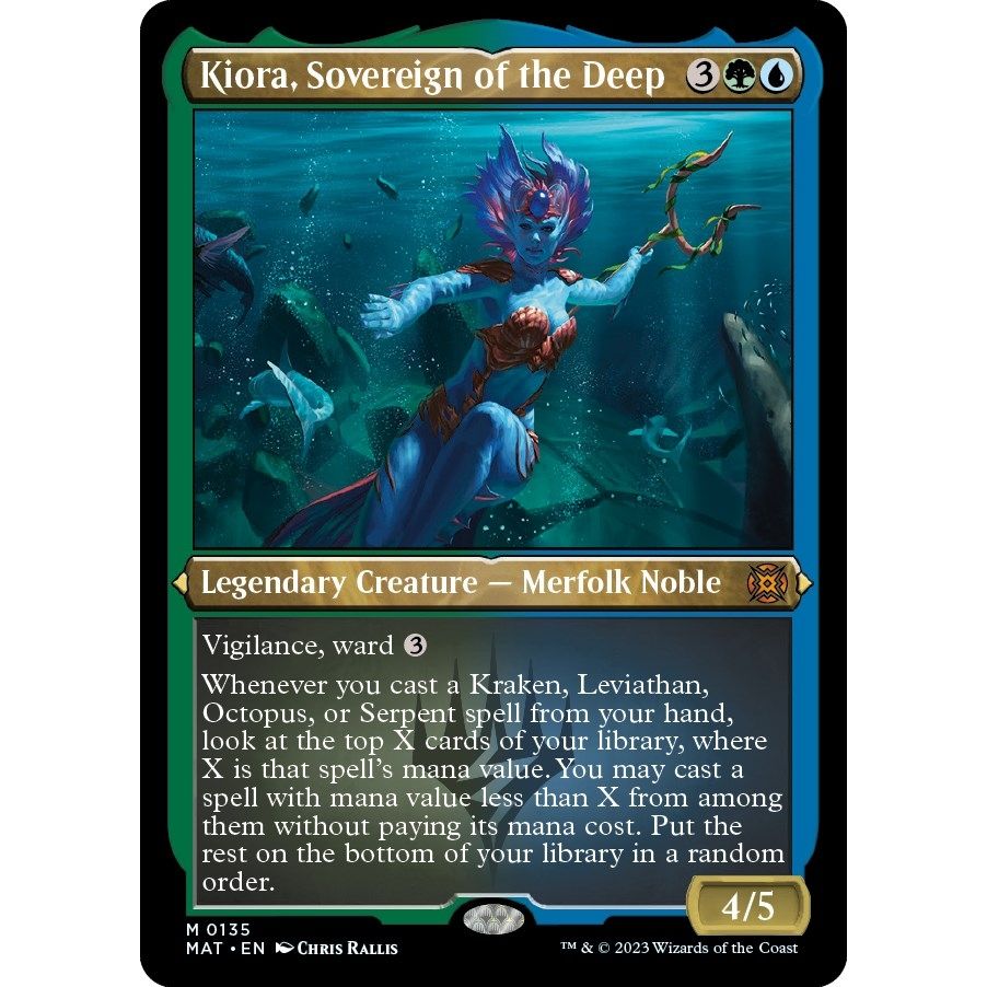 Image for Kiora, Sovereign of the Deep (Foil Etched) (135) (MAT) - Magic: The Gathering