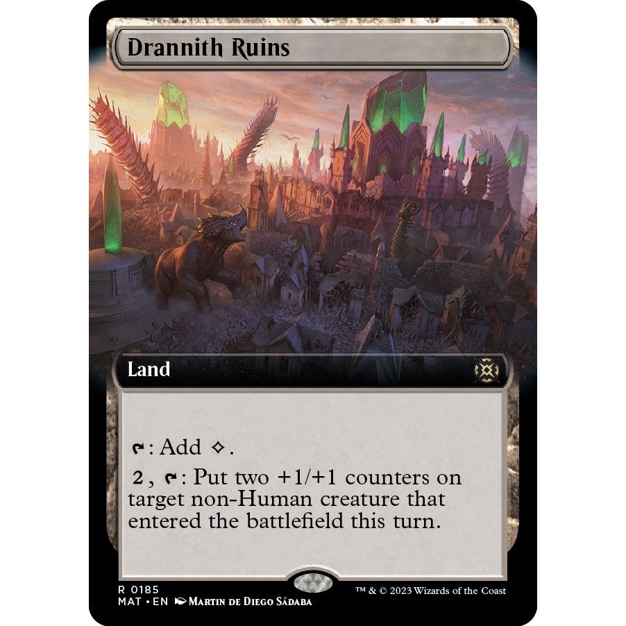 Image for Drannith Ruins (Extended Art) (185) (MAT) - Magic: The Gathering