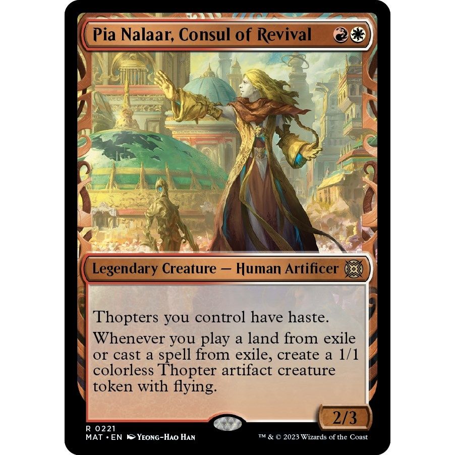 Image for Pia Nalaar, Consul of Revival (Halo Foil) (221) (MAT) - Magic: The Gathering