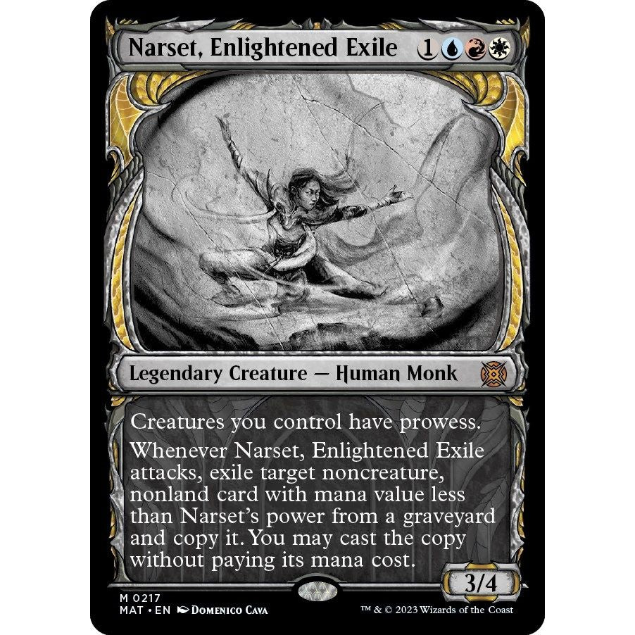 Image for Narset, Enlightened Exile (Halo Foil) (217) (MAT) - Magic: The Gathering