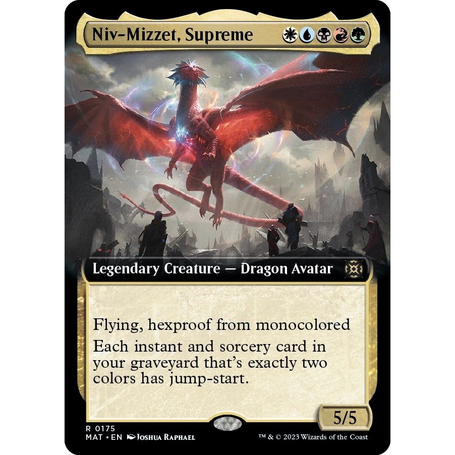 Image for Niv-Mizzet, Supreme (Extended Art) (175) (MAT) - Magic: The Gathering