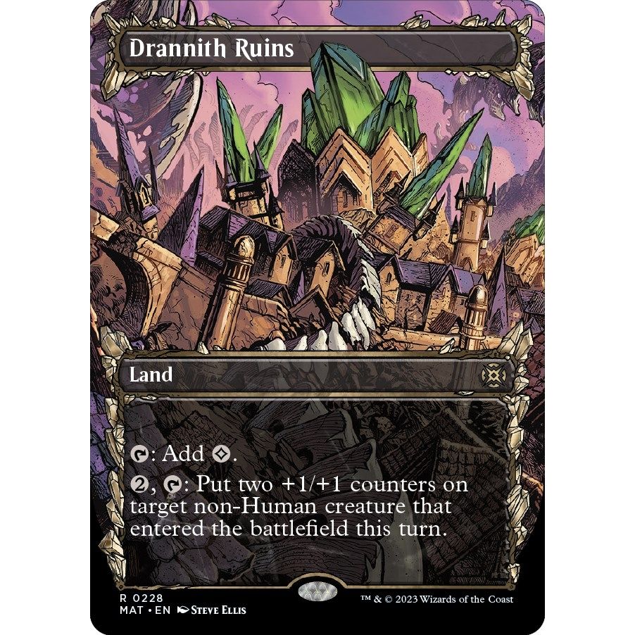 Image for Drannith Ruins (Halo Foil) (228) (MAT) - Magic: The Gathering