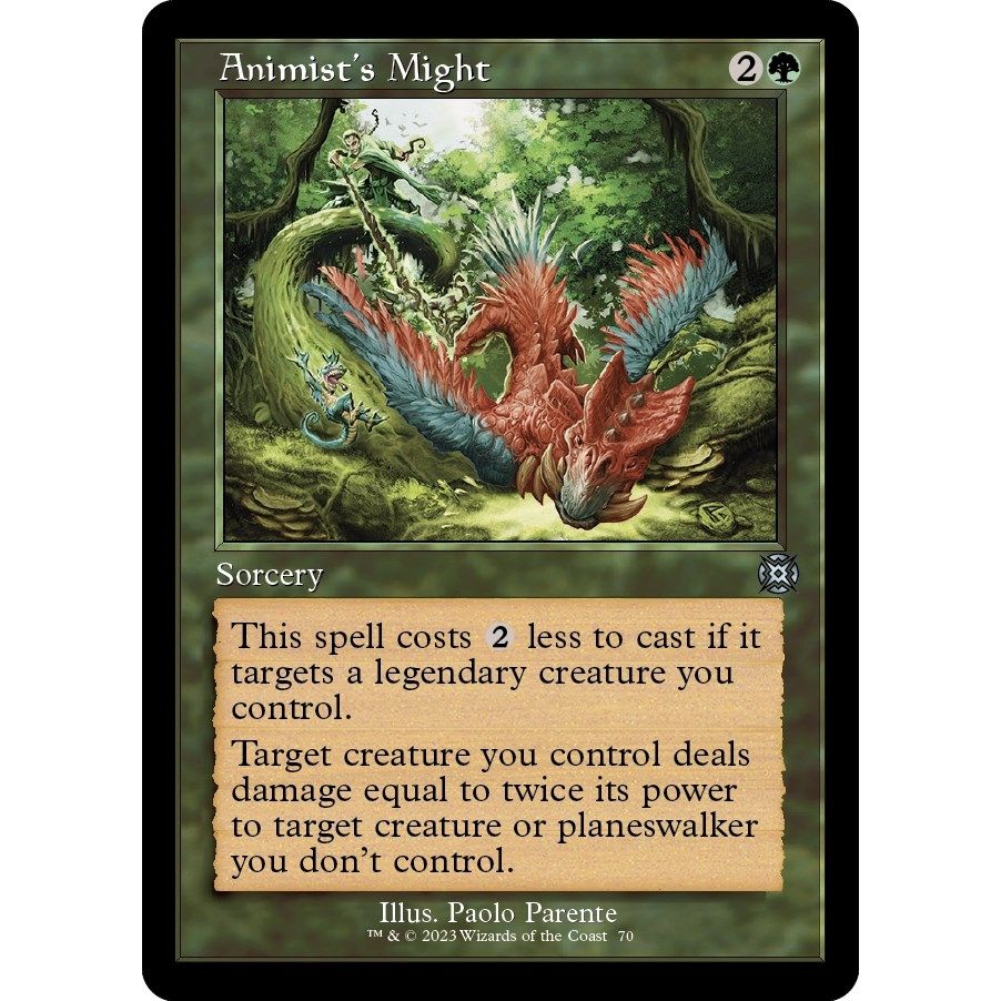 Image for Animist's Might (Retro Frame) (70) (MAT) - Magic: The Gathering
