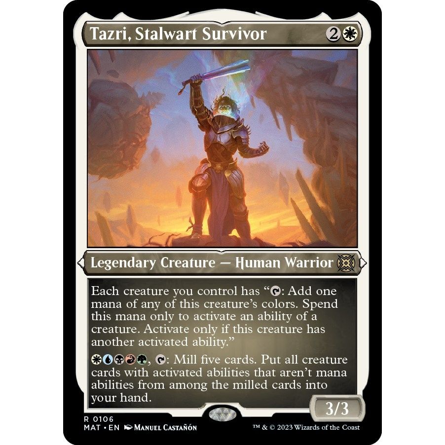 Image for Tazri, Stalwart Survivor (Foil Etched) (106) (MAT) - Magic: The Gathering