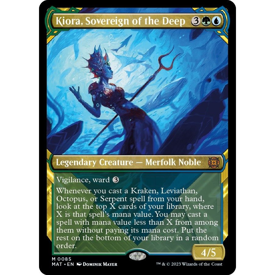 Image for Kiora, Sovereign of the Deep (Showcase) (85) (MAT) - Magic: The Gathering