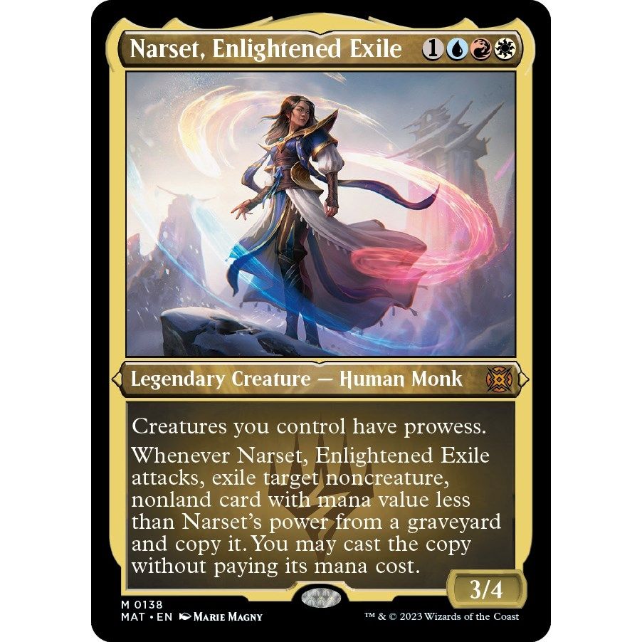 Image for Narset, Enlightened Exile (Foil Etched) (138) (MAT) - Magic: The Gathering