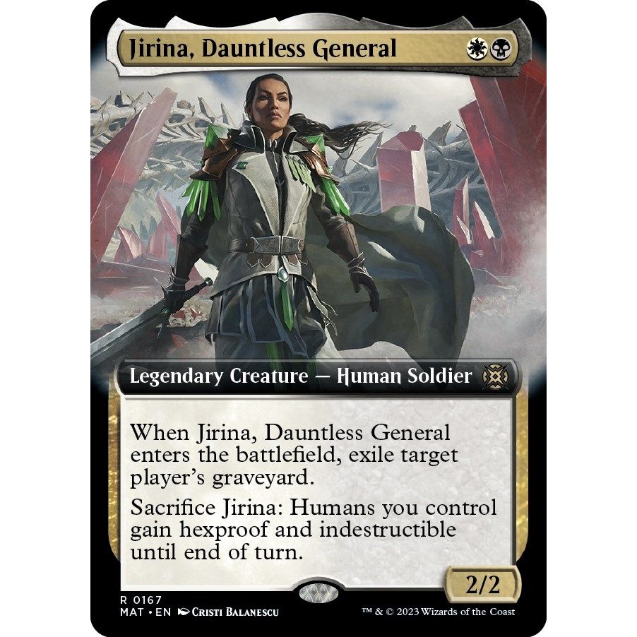 Image for Jirina, Dauntless General (Extended Art) (167) (MAT) - Magic: The Gathering