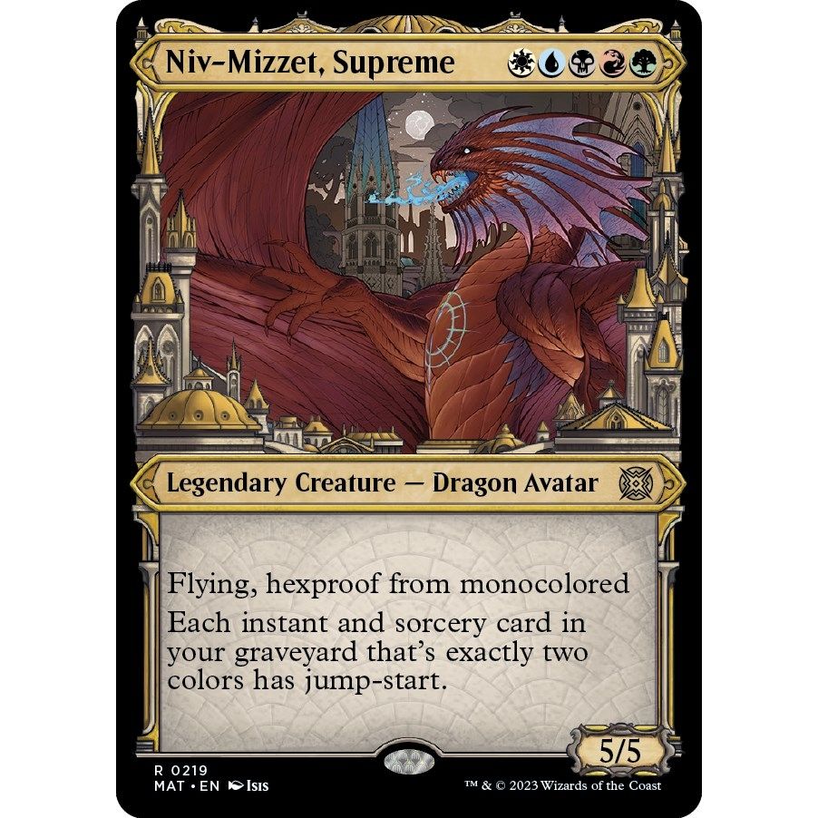 Image for Niv-Mizzet, Supreme (Halo Foil) (219) (MAT) - Magic: The Gathering