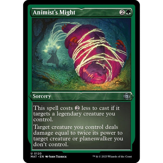Image for Animist's Might (Foil Etched) (120) (MAT) - Magic: The Gathering