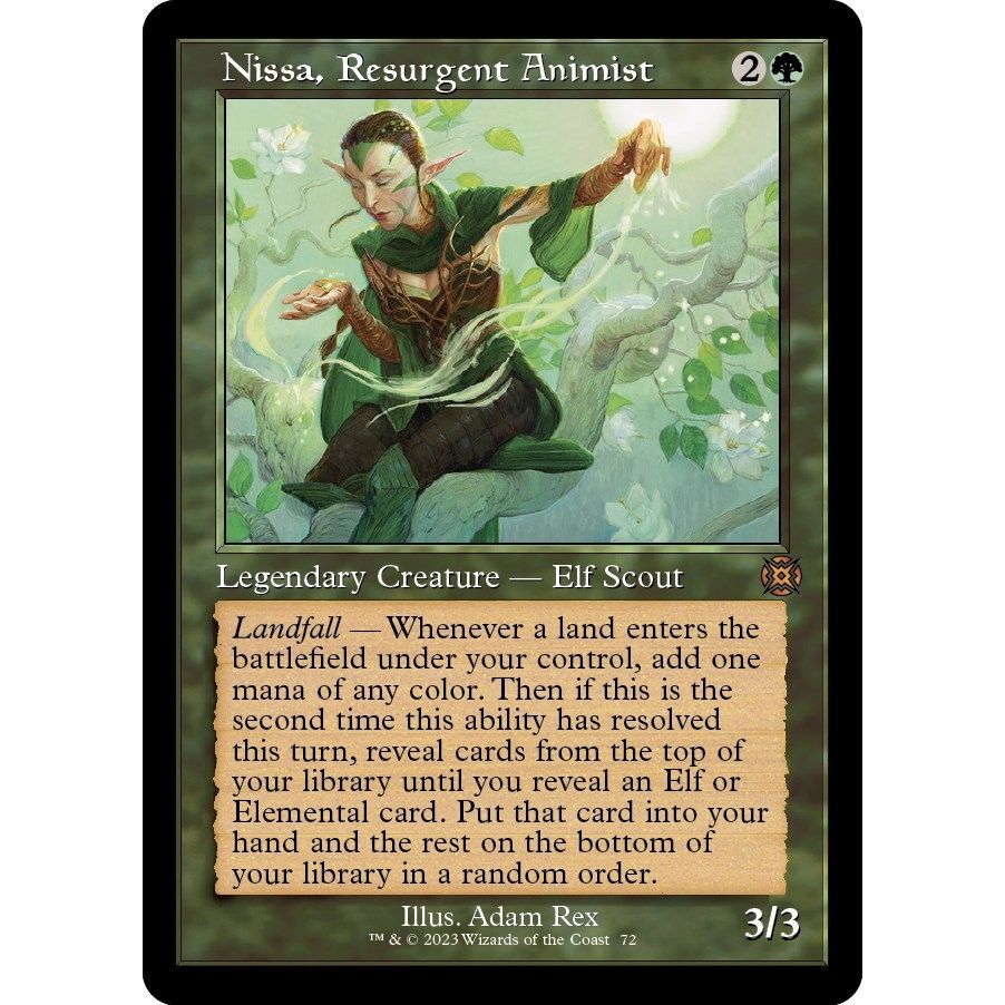 Image for Nissa, Resurgent Animist (Retro Frame) (72) (MAT) - Magic: The Gathering