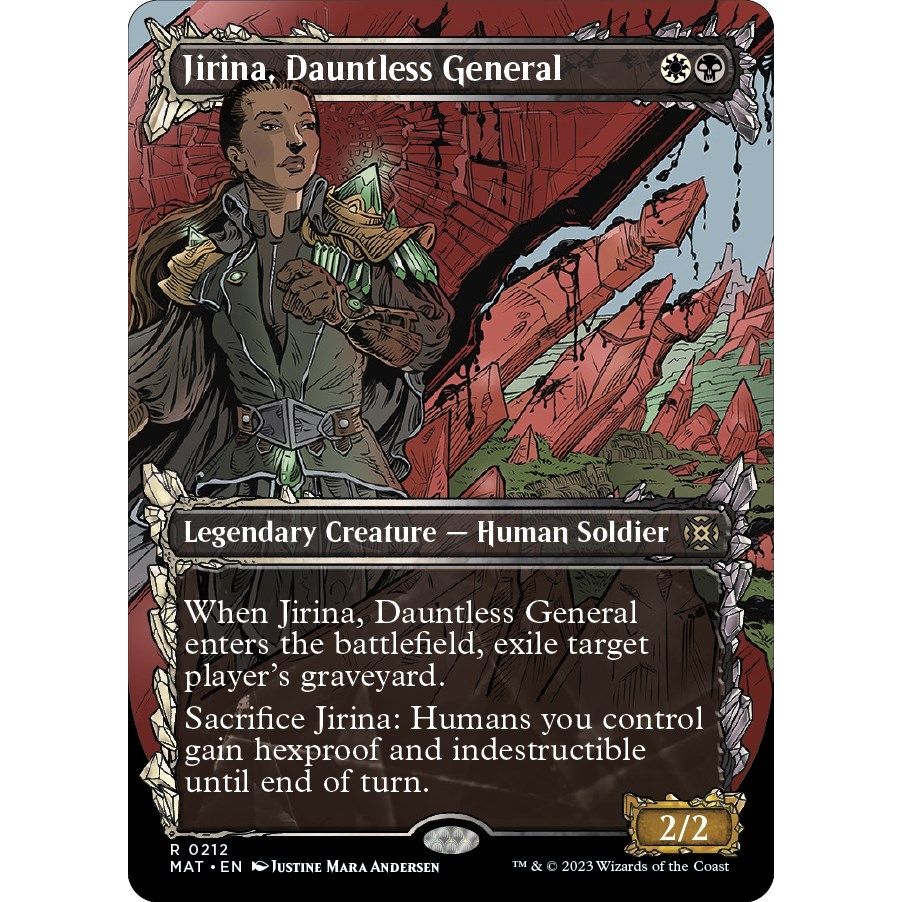 Image for Jirina, Dauntless General (Halo Foil) (212) (MAT) - Magic: The Gathering