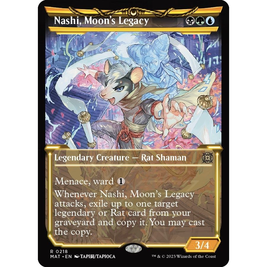 Image for Nashi, Moon's Legacy (Halo Foil) (218) (MAT) - Magic: The Gathering