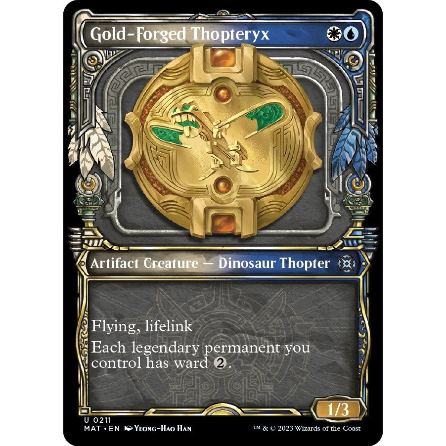 Image for Gold-Forged Thopteryx (Halo Foil) (211) (MAT) - Magic: The Gathering