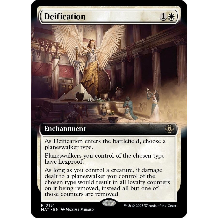 Image for Deification (Extended Art) (151) (MAT) - Magic: The Gathering
