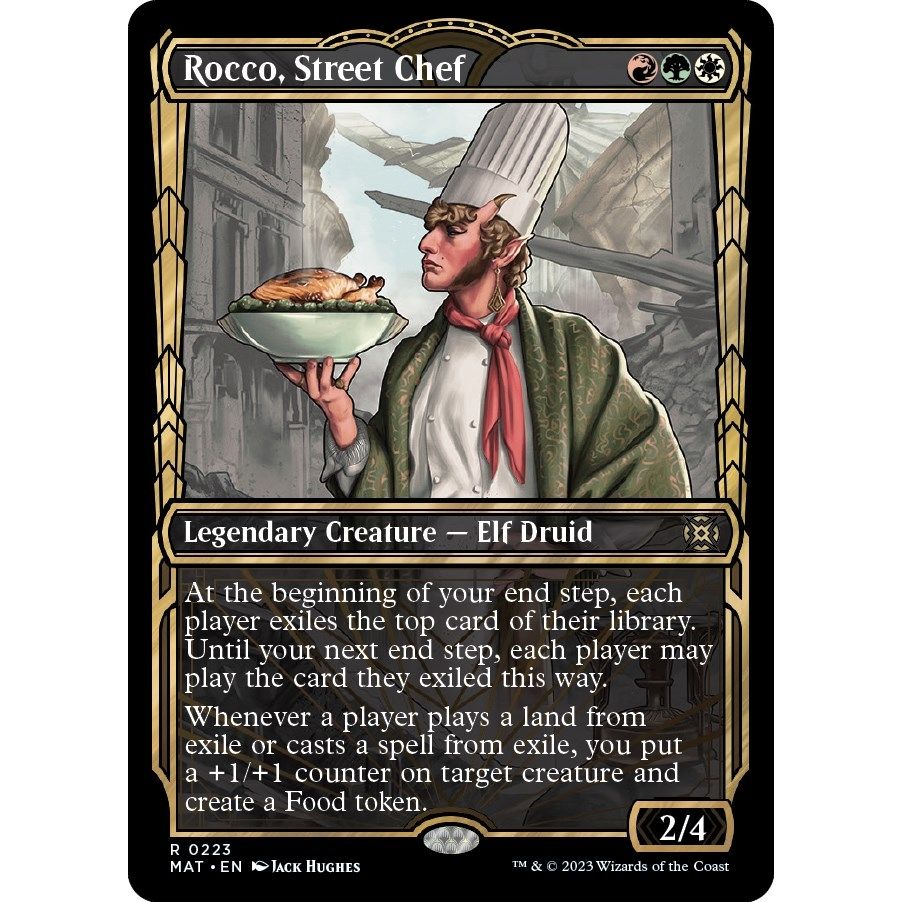 Image for Rocco, Street Chef (Halo Foil) (223) (MAT) - Magic: The Gathering