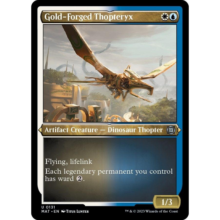 Image for Gold-Forged Thopteryx (Foil Etched) (131) (MAT) - Magic: The Gathering