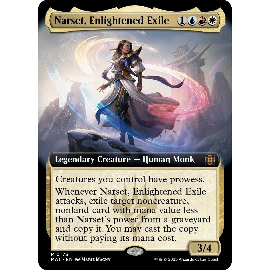 Image for Narset, Enlightened Exile (Extended Art) (173) (MAT) - Magic: The Gathering